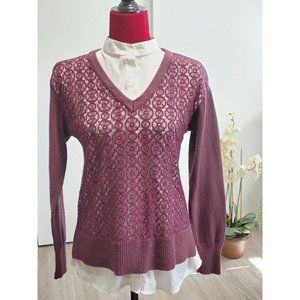 Women’s Simply Vera Vera Wang Mock Layer Lace